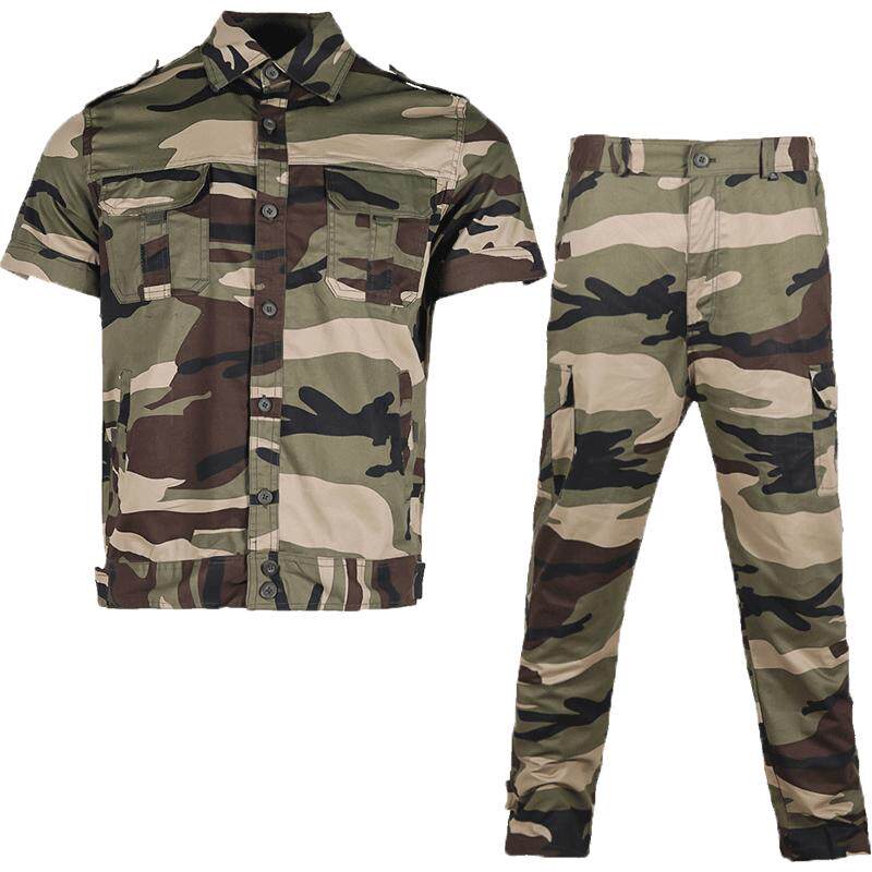 正品纯棉薄款特种作战短袖迷彩服