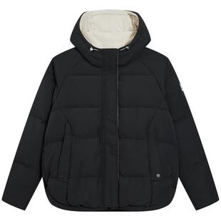 特步茧型羽绒服鸭绒女士冬季官方百搭新款保暖外套975428190184