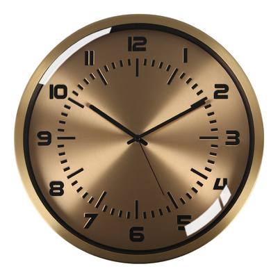 TQJ黄铜轻奢静音客厅家用挂钟