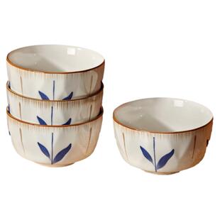 日式米饭碗家用2026新款吃饭碗5寸小碗碟套装好看的陶瓷饭碗餐具