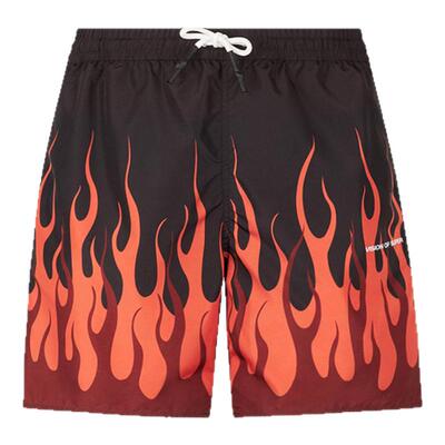 VOS新款火焰印花速干沙滩泳裤
