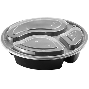 高品质两格一次性餐盒三格1000ml打包盒长方形四格五分格外卖饭盒