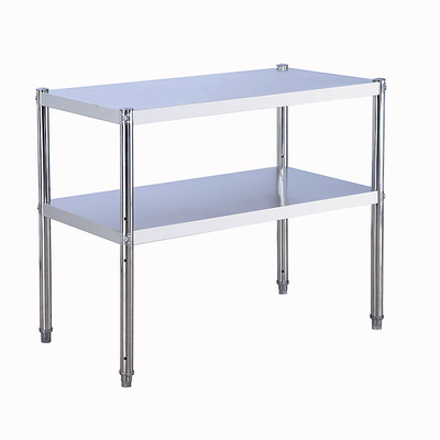 厨房不锈钢置物架两层收纳微波炉落地灶台支架煤气灶放锅架子可调