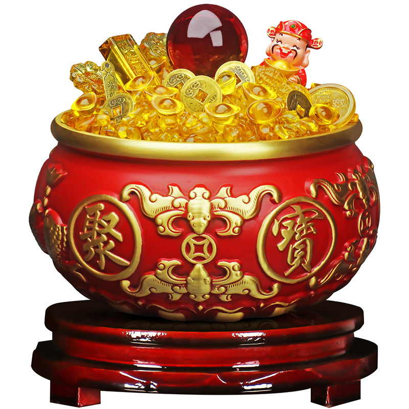 鸿运当头身卧财地生财聚宝盆聚财