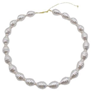 欧美个性夸张大珍珠时尚项链女高质感巴洛克异形复古短款锁骨链