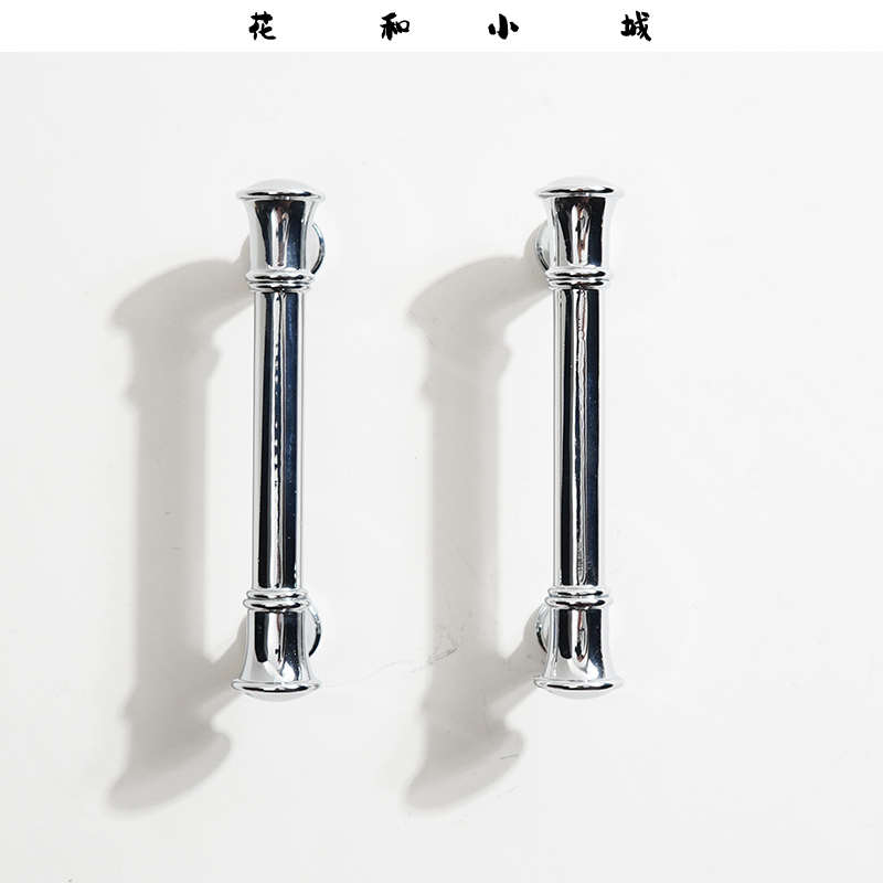 花和小城 法式轻奢抽屉拉手衣柜电视柜浴室柜门把手孔距76mm2个装