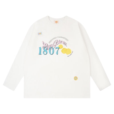 1807乐事联名贴纸印花长袖T恤