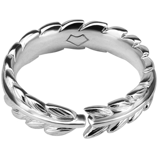 《驯养》戒指小王子系列简约S925开口纯银麦穗情侣对戒女男首饰