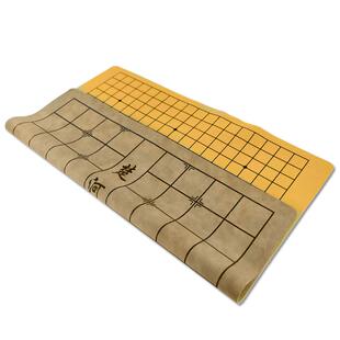 中国象棋围棋防皮革棋盘布双面大号加厚软布十九路PU折叠五子棋盘