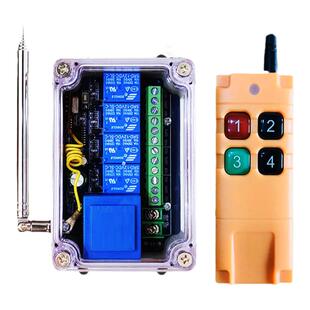 遥控开关工业智能水泵12V24V220V380V多路正反转电机远程灯控无线