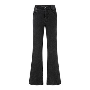 MOUSSY 2026早春新品复古丹宁风辣妹通勤微喇牛仔裤028JSA12-1001