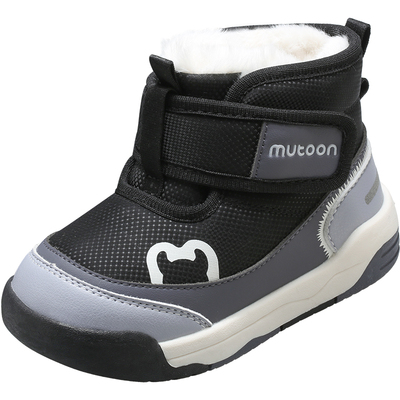 牧童小童加绒保暖雪地靴