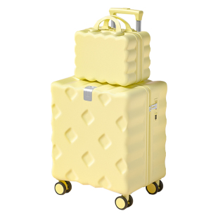 可上飞机行李箱20寸登机箱小型子母款拉杆旅行密码皮箱子男万向轮