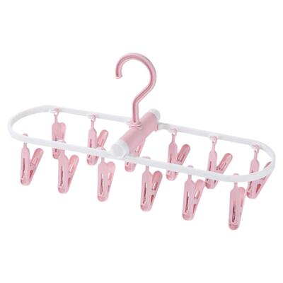 塑料多夹子袜子夹可折叠收纳衣架