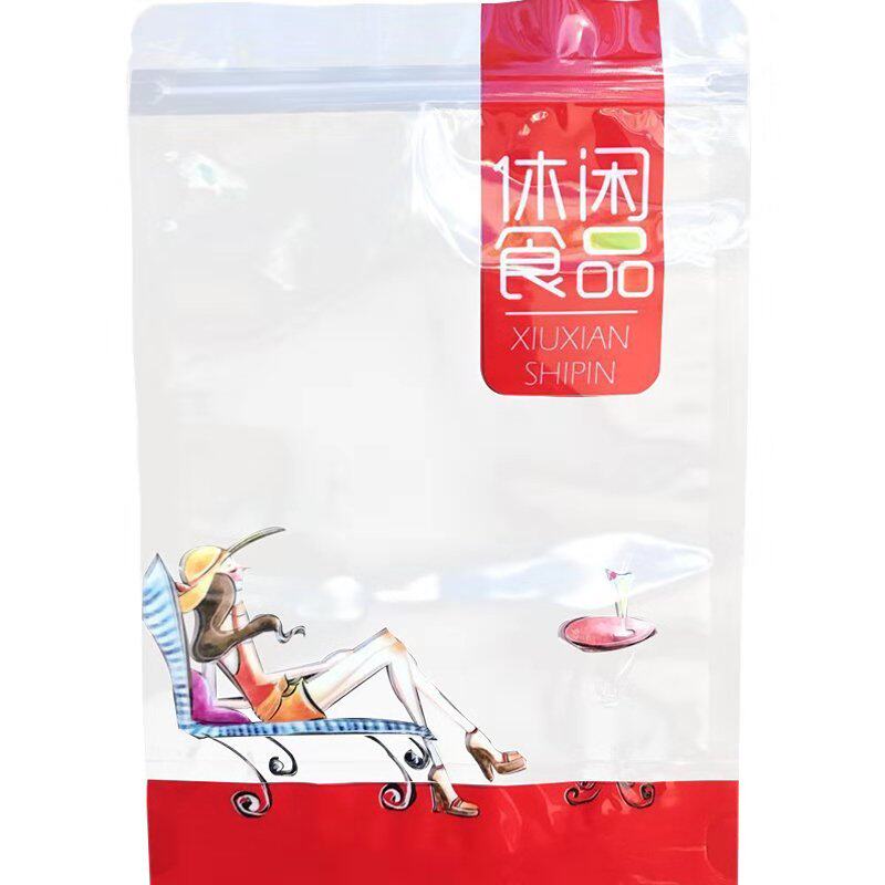 透明休闲食品包装袋干果零食自立