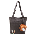 HIKOSEN CARA卡拉猫小拱&虎斑猫单肩包女小帽子帆布手提腋下包