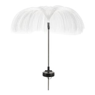 太阳能光纤水母地插灯庭院户外花园别墅草坪向日葵灯节日氛围装饰