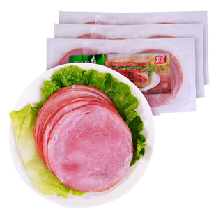 双汇火腿片切片150g三明治食材培根芝士片早餐肠家用披萨午餐肉片