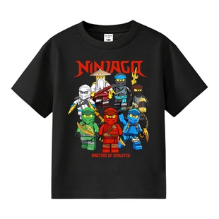 幻影忍者t恤短袖男童2026新款a类纯棉印花半袖儿童Ninjago衣服装