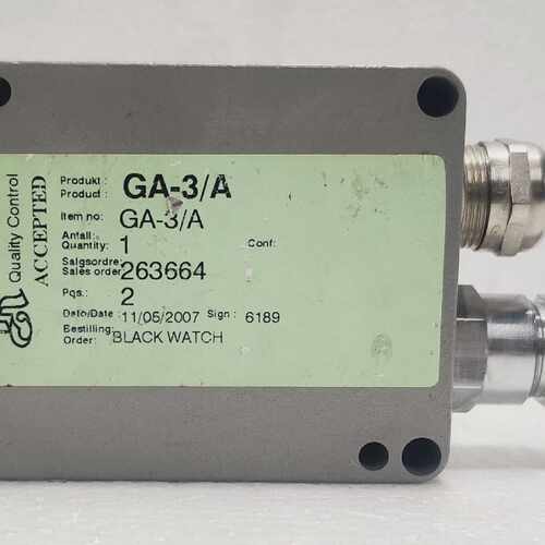 Kongsberg Amplifier GA-3/A For Thermocouple NICR-NIAI 0-600