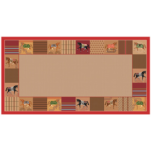 范居态度驰岁骏马承福桌垫轻奢高级感桌布免洗2026新款茶几保护垫