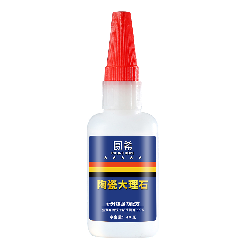 陶瓷石头石材大理石专用强力万能粘得牢胶水粘瓷砖花盆洗脸盆修补家用胶防水沾瓷器修复速干液体粘合剂耐高温