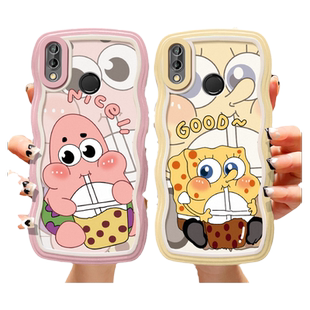适用于华为nova3手机壳可爱女生INE-AL00日韩网红navo3保护套ins风简约PAR-AL00卡通学生nove3简约海绵宝宝