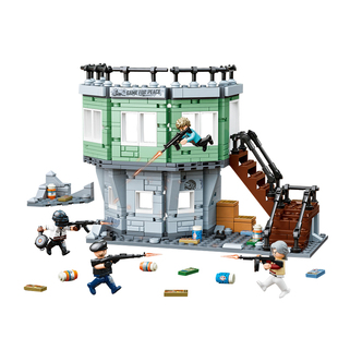 古迪积木和平精英人仔炮楼模型儿童益智拼装吃鸡玩具男孩拼插礼物