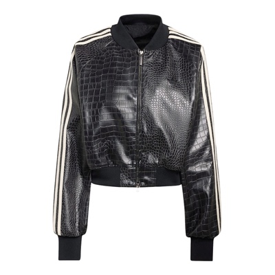 Adidas/阿迪达斯正品三叶草女士时尚宽松短款立领夹克外套KE5035
