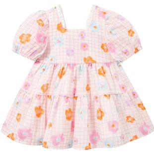 【连衣裙清仓】迷你巴拉宝宝女童连衣裙法式洋气公主裙童装可爱