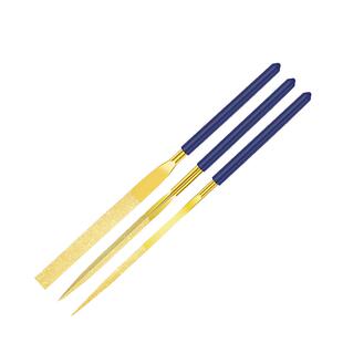 狮威镀钛金刚石锉刀3寸4寸5寸什锦锉平板小挫合金三角挫打磨工具