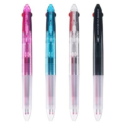 斑马速干按动中性笔双色笔红黑