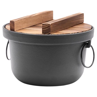 王源吉饭釜锅家用煮饭锅煲仔饭无涂层不沾锅珐琅工艺燃气灶适用