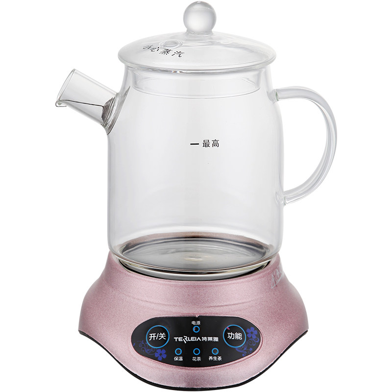 特莱雅全自动加厚玻璃小型养生壶黑茶煮茶器迷你办公室养身煮茶壶