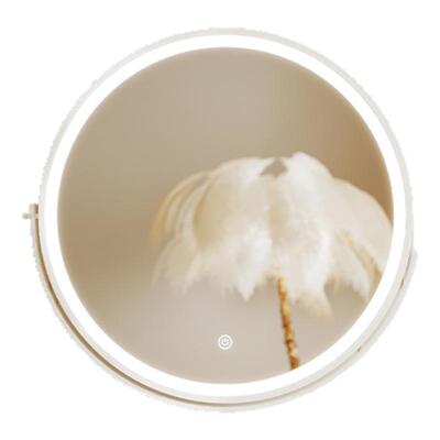 化妆镜带LED灯台式桌面网红