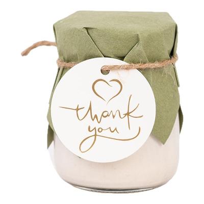 粉色订婚布置布丁杯封口纸浅粉色