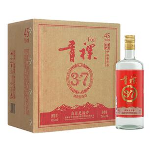 互助青稞酒青稞37清香型白酒45度750ml光瓶口粮酒大瓶实惠装送礼