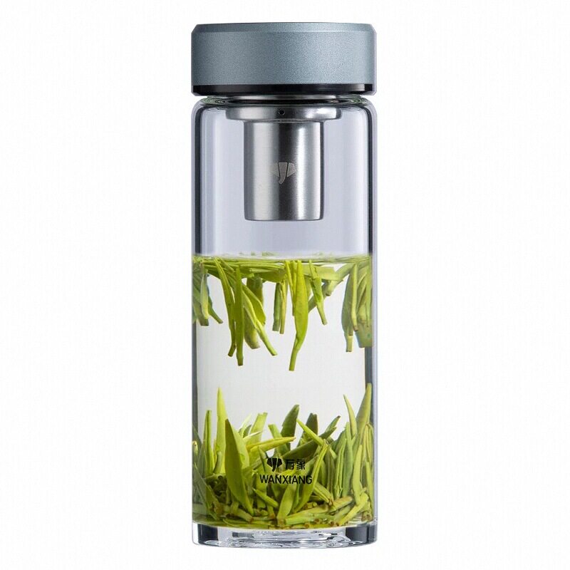 万象新款玻璃单层泡茶杯车载商务