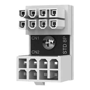 台式电脑显卡电源转向接头白色ATX 6PIN 8PIN电源接口转180度转弯