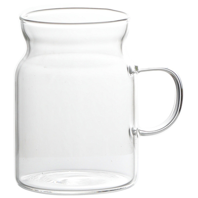 薄荷网红美式带把手玻璃咖啡杯子