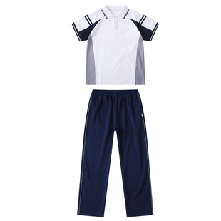 辽宁鞍山市统一校服中学生班服夏季短袖学院运动会春秋棒球服套装