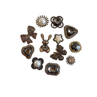 复古鞋花洞洞鞋配饰crocs卡骆驰装饰配件diy拖鞋适配鞋扣女新款