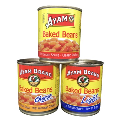 雄鸡标番茄汁焗豆罐头