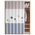 滑道衣柜门帘遮挡帘柜子储藏室货架置物架书柜鞋架遮丑防尘布帘子