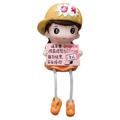 网红吊脚娃娃ins可爱风装饰品