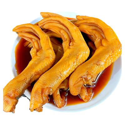 柏项稞泡鸭爪抖音奶茶店同款零食