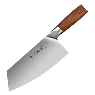 十八子作菜刀家用切片刀厨房专用切菜切肉刀不锈钢锋利厨师刀正品