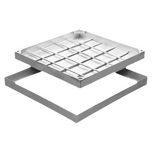 304不锈钢井盖隐形装饰沙井盖电力园林庭院广场铺砖方圆水污沟盖