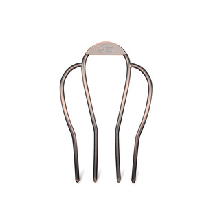 shes茜子轻简循迹古铜色发簪扁平化轻薄梳体新中式盘发插梳发饰