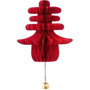 马年新年纸灯笼蜂窝灯笼立体春字挂件过年春节元旦挂饰氛围布置